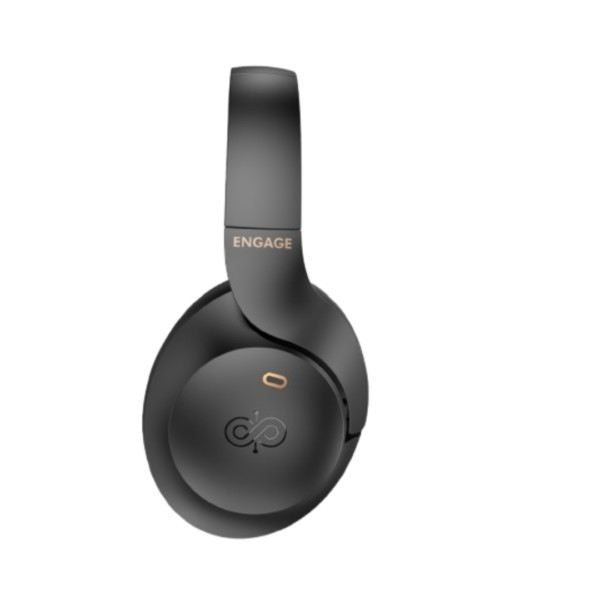 Engage Hybrid ANC E10 Wireless Headphone, Hybrid Active Noise Cancellation, Bluetooth 5.3 Technology, Clear Hands-Free Calls, High-Fidelity Audio, Deep Bass & Long Battery Life, Black - Image 2
