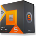 AMD Ryzen 5 7500X3D Desktop Processor, AM5 Socket, 6 Cores & 12 Threads, Up to 5 GHz Turbo Clock, Integrated AMD Radeon Graphics, 65W TDP