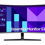 Samsung Essential S3 Curved Monitor, 32" VA Display, FHD Resolution, 100Hz Resolution, 4ms Response Time, Black