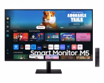 Samsung M5 M50D Smart Monitor, 27" FHD VA Display, 60Hz Refresh Rate, 4ms Response Time, Black