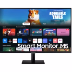 Samsung M5 M50D Smart Monitor, 27" FHD VA Display, 60Hz Refresh Rate, 4ms Response Time, Black
