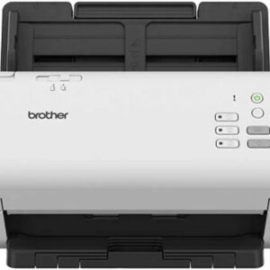 Brother ADS-4300N Document Scanner, 40 PPM Simplex and 80 IPM Duplex Scan Speed, 80 Sheets ADF, White