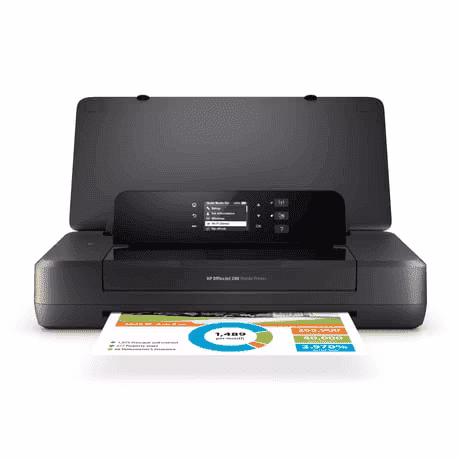 HP OfficeJet 202 Color Portable Mobile Printer, Up to 9 ppm Print Speed, Up to 50 Paper Input, USB, Wi-Fi, Black