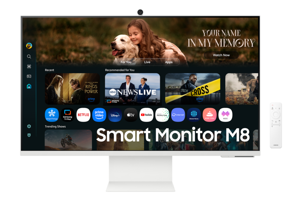Samsung M8 M80F 4K Samsung Vision AI Smart Monitor, 4K 32″ VA Display, 60Hz Refresh Rate, 4ms Response Time, White