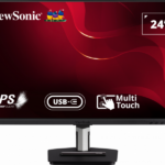 ViewSonic TD2455 24" FHD Multi Touch Screen Monitor, IPS Panel, USB Type-C Input, Black