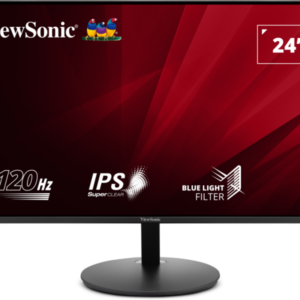 ViewSonic VA24E1-H 24inch Full HD IPS Monitor, 120Hz Refresh Rate, 5ms Response Time, Black