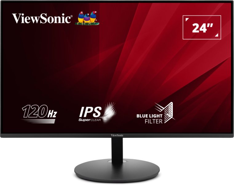 ViewSonic VA24E1-H 24inch Full HD IPS Monitor, 120Hz Refresh Rate, 5ms Response Time, Black