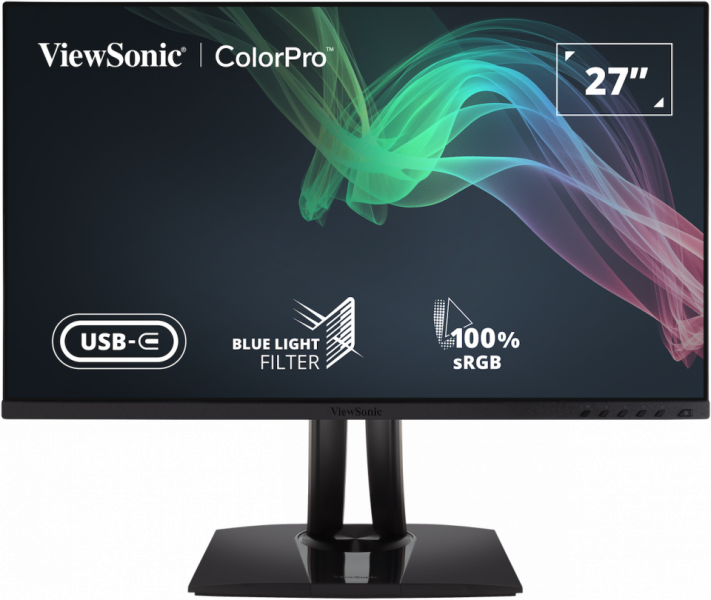 ViewSonic VP2756-2K 27″ QHD Monitor, IPS Panel, 60Hz Refresh Rate, 5ms Response Time, Black
