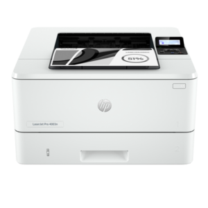 HP LaserJet Pro 4003N A4 Mono Printer, Prints Up to 42 ppm, Up to 900 Sheets Input Capacity, USB, Ethernet, White