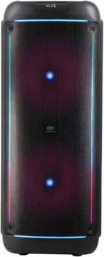 Engage EPS-1522/W120 15"x2 Party Speaker, Dynamic Disco Lights, Rechargeable Battery, Powerful Audio Performance, FM Radio Functionality, Convenient Remote Control, Black - Image 5