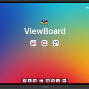 ViewSonic ViewBoard IFP7534 Interactive Display, 75" TFT LCD with DLED Display, 4K UHD Resolution, 6ms Response Time, Black