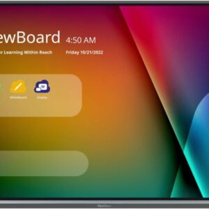 Viewsonic ViewBoard IFP8650-5F 86" 4K UHD Interactive Display, Ultra Fine Touch Technology, 8ms Response Time, Black