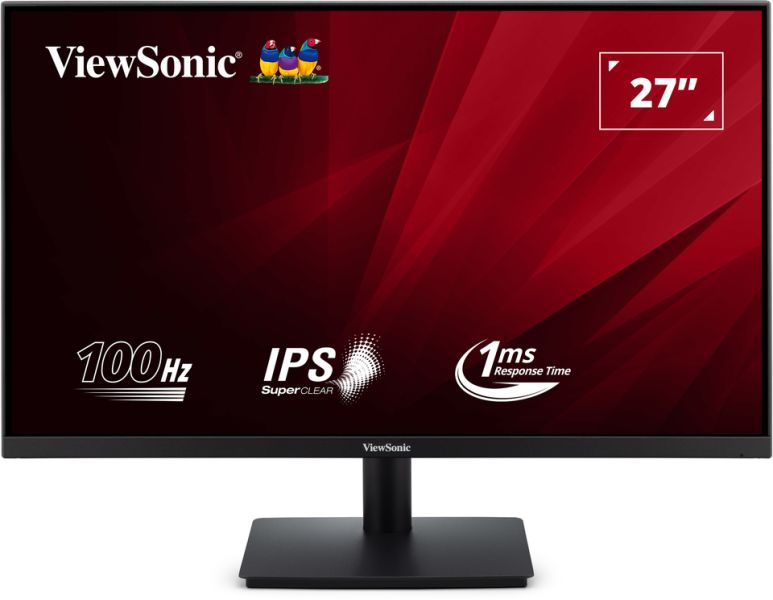 Viewsonic VA270-H-2 27” Full HD Monitor, 100Hz Refresh Rate, 1ms Response Time, Black