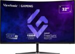 Viewsonic VX3218-PC-MHD 32inch Curved Gaming Monitor, FHD IPS Display, 180Hz Refresh Rate, 1ms Response Time, Black