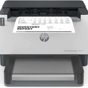 HP LaserJet Tank 1502w Printer, 22ppm Print Speed, 100 Sheets Output Capacity, USB, Bluetooth, Wi-Fi, White