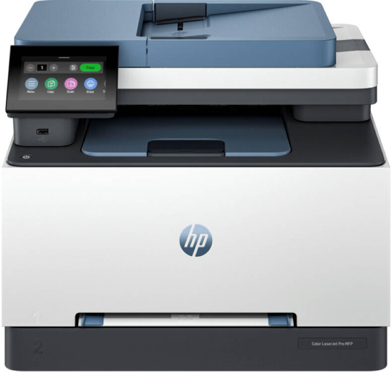 HP Color LaserJet Pro MFP 3303sdw Printer, Print speed up to 25 ppm Black, 25 ppm Color, USB, Ethernet, Wifi, White