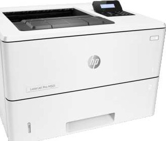 HP LaserJet Pro M501dn Monochrome Printer, Up to 45 ppm (Black), USB, Ethernet, White