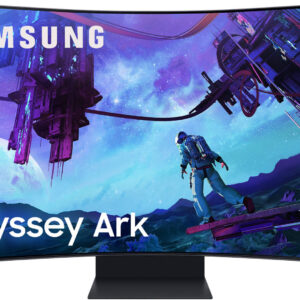 Samsung G97NC Odyssey Ark 55" UHD Curved Gaming Monitor, Quantum Mini-LED Panel, 165Hz Refresh Rate, 1ms Response Time, Black, Open Box (QC Done)