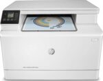 HP Color LaserJet Pro MFP M182N Laser Printer, Print speed up to 22 ppm (black) and 22 ppm (color), USB, Ethernet, White