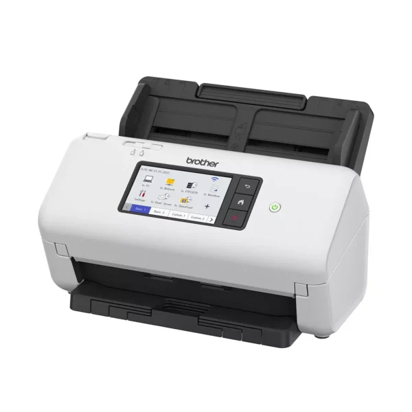 Brother ADS-4700W Desktop Scanner, 40ppm Simplex and 80ipm Duplex Scanning, 80-Page ADF, USB, Wi-Fi & Ethernet, White - Image 3