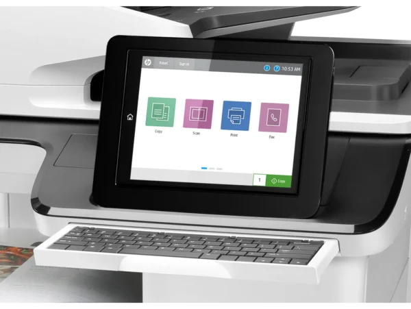 HP Color LaserJet Enterprise Flow MFP M776z Printer, Up to 46 ppm Print Speed, USB, Ethernet, Wifi, White - Image 6