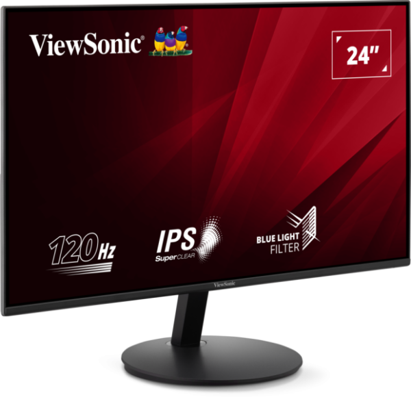 ViewSonic VA24E1-H 24inch Full HD IPS Monitor, 120Hz Refresh Rate, 5ms Response Time, Black - Image 2
