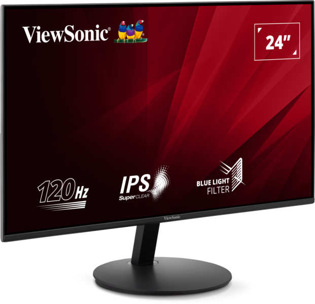 ViewSonic VA24E1-H 24inch Full HD IPS Monitor, 120Hz Refresh Rate, 5ms Response Time, Black