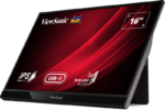 Viewsonic VG1655 16" USB-C Portable Business Monitor, 60Hz Refresh Rate, 6.5Ms Response Time, Black - Image 3