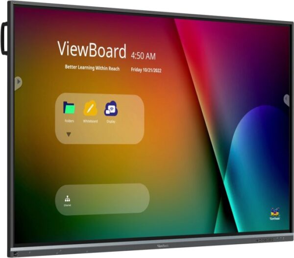 Viewsonic ViewBoard IFP8650-5F 86" 4K UHD Interactive Display, Ultra Fine Touch Technology, 8ms Response Time, Black - Image 2