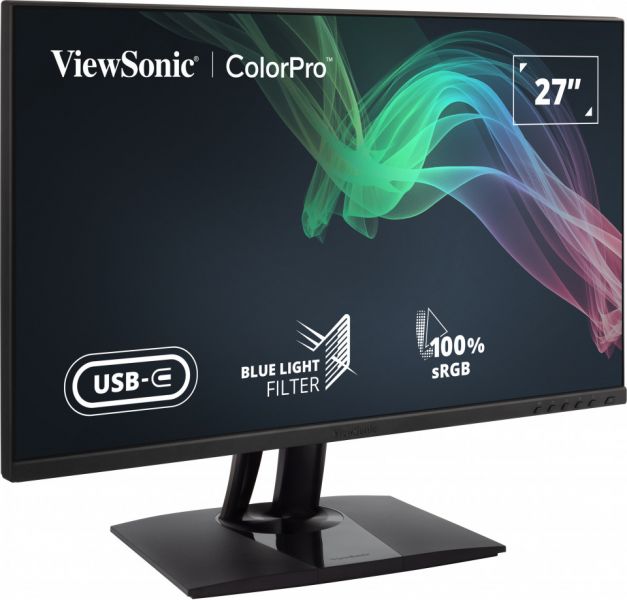 ViewSonic VP2756-2K 27″ QHD Monitor, IPS Panel, 60Hz Refresh Rate, 5ms Response Time, Black