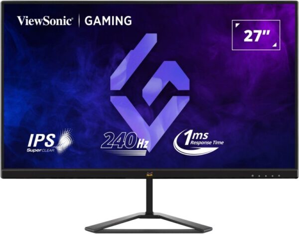 Viewsonic VX2779A-HD-PRO 27” Gaming Monitor, FHD IPS Display, 240Hz Refresh Rate, 1ms Response Time, Black - Image 2