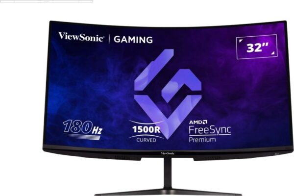 Viewsonic VX3218-PC-MHD 32inch Curved Gaming Monitor, FHD IPS Display, 180Hz Refresh Rate, 1ms Response Time, Black - Image 2