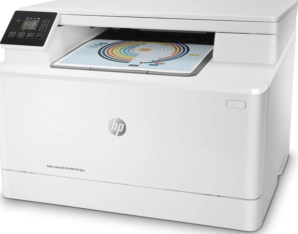 HP Color LaserJet Pro MFP M182N Laser Printer, Print speed up to 22 ppm (black) and 22 ppm (color), USB, Ethernet, White - Image 3