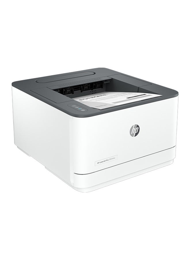 HP LaserJet Pro 3003DW Printer, Up to 33 ppm Black, 150-sheet Output Tray, USB, Ethernet, Wifi, White