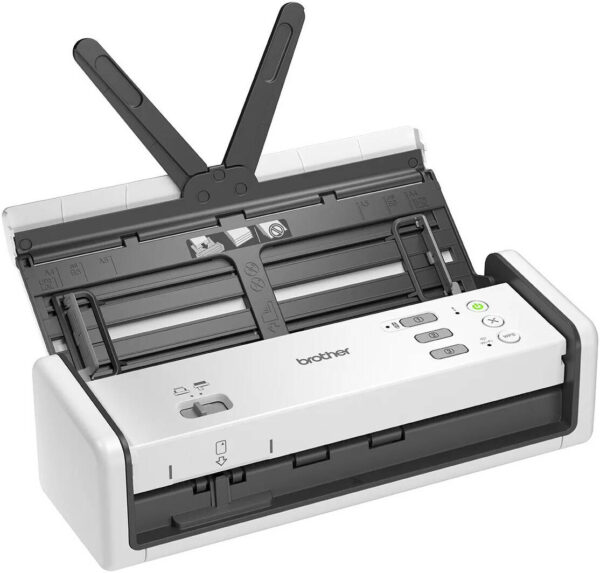 Brother ADS-1350W Portable Document Scanner, 30ppm and 60ipm, 2-sided Color Scan, 20 Sheets, Wi-fi, USB, White - Image 2