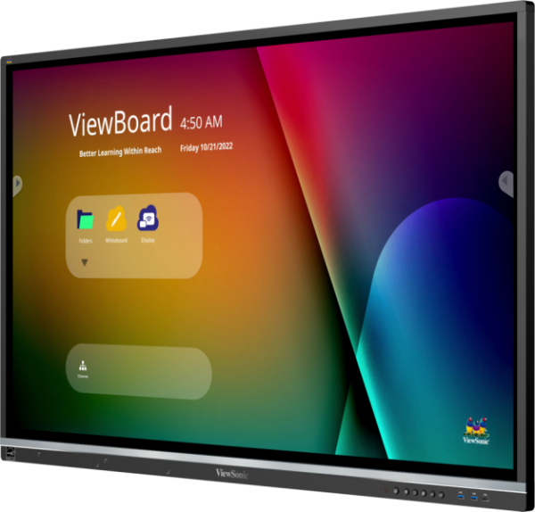 Viewsonic ViewBoard IFP5550-5 Interactive Display, 55" 4K UHD IPS Display, 8ms Response Time, Black - Image 3