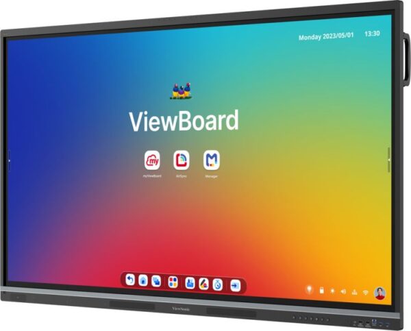 ViewSonic ViewBoard IFP6551 Interactive Display, 65" UHD 4K Touchscreen Panel, Android 14, 8Ms Response Time, Black - Image 3