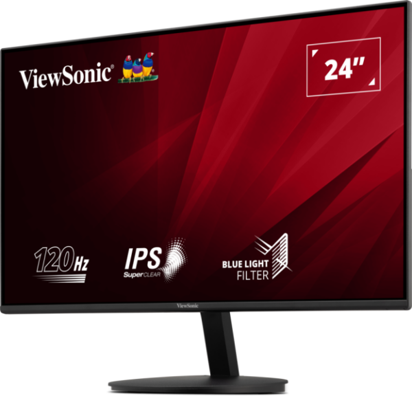 ViewSonic VA24E1-H 24inch Full HD IPS Monitor, 120Hz Refresh Rate, 5ms Response Time, Black - Image 3
