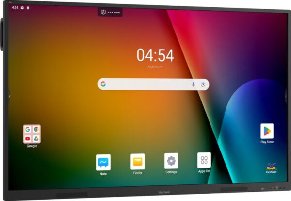 Viewsonic ViewBoard IN6503-1C 65” 4K Interactive Display, Android 14, 40-point Ultra Fine Touch Touchscreen, Black - Image 2
