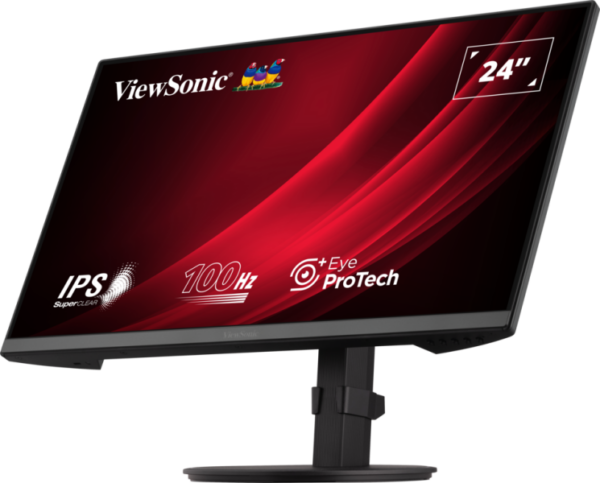 ViewSonic VG2408 24" FHD Monitor, IPS Panel, 100Hz Refresh Rate, 5ms Response Time, Black - Image 3