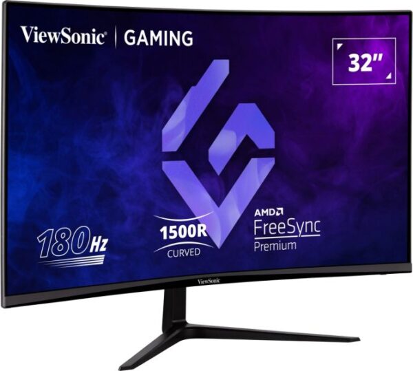 Viewsonic VX3218-PC-MHD 32inch Curved Gaming Monitor, FHD IPS Display, 180Hz Refresh Rate, 1ms Response Time, Black - Image 5