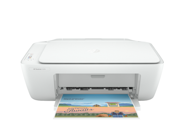 HP DeskJet 2320 All-in-One Printer, Print Speed up to 7.5 ppm, Up to 1000 Pages Duty Cycle, USB, White - Image 2