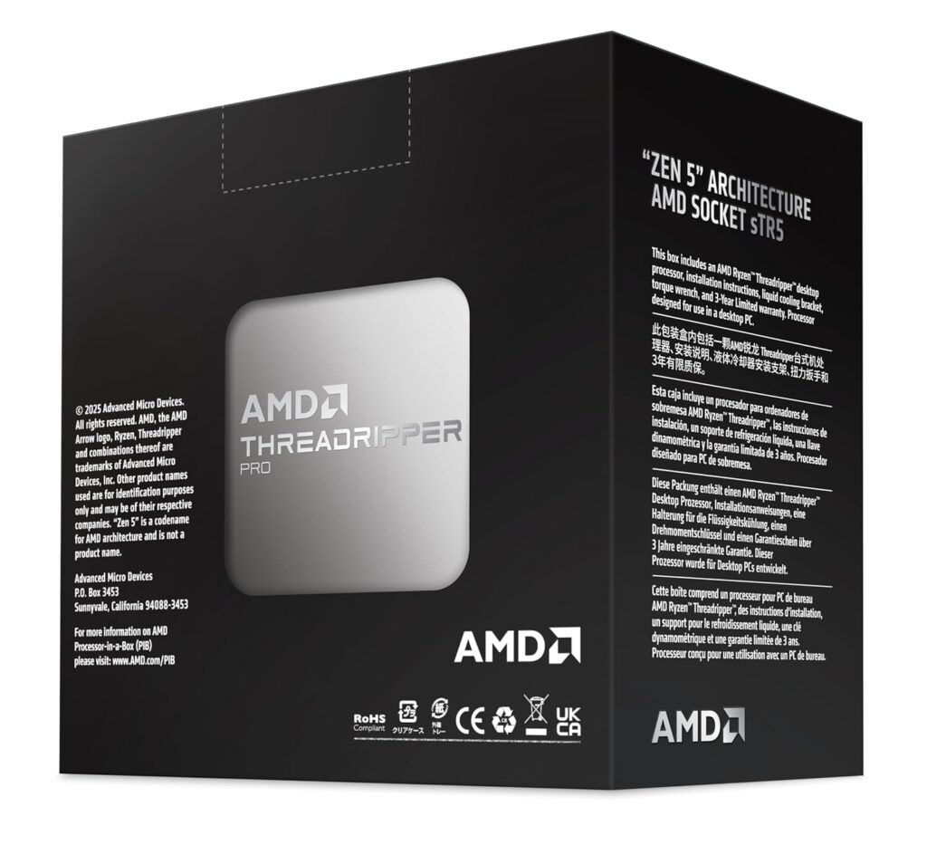 AMD Ryzen Threadripper 9960X Workstation Processor, 24 Cores & 48 Threads, 4.2 GHz Base Clock, 350W TDP