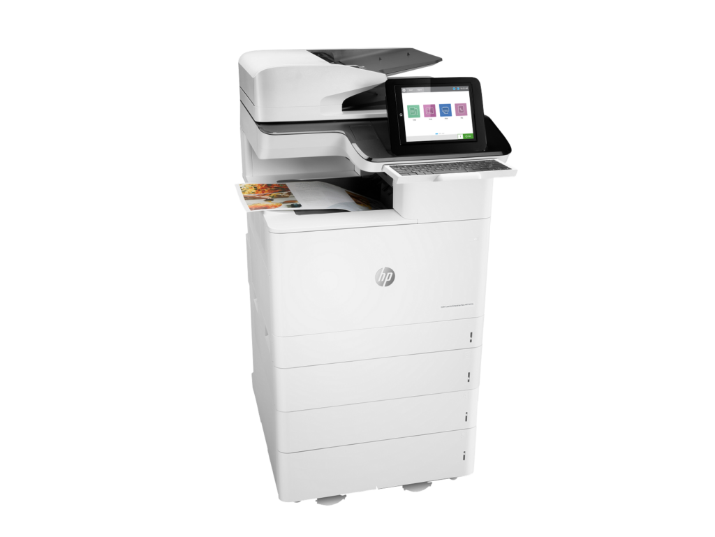 HP Color LaserJet Enterprise Flow MFP M776z Printer, Up to 46 ppm Print Speed, USB, Ethernet, Wifi, White