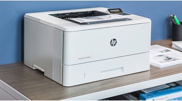 HP LaserJet Pro 4003dn Printer, Up to 40 ppm Print Speed, 100 Sheet Multipurpose Tray 1, 250 Sheet Input Tray, USB, Ethernet, White - Image 4