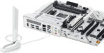 Asus X870 Max Gaming Wi-Fi 7 ATX Motherboard, AM5 Socket, 4× DDR5 DIMM, Max 256GB Memory, Wi-Fi 7, Bluetooth, White - Image 3