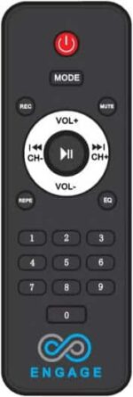 Engage EPS-1222/W100 12" X 2 Party Speaker, Dynamic Disco Lights, Rechargeable Battery, Powerful Audio Performance, FM Radio Functionality, Convenient Remote Control, Black - Image 6