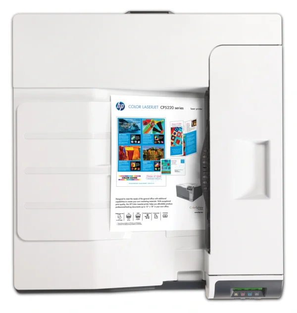 HP LaserJet CP5225dn Color Laser Printer, 20 ppm Print Speed, ADF, 350 Sheets Input Capacity, USB, Ethernet, White - Image 5