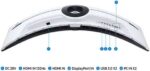 Samsung 57" Odyssey Neo G9 G95NC Dual UHD Curved Gaming Monitor, 240Hz Refresh Rate, 1ms Response Time, White - Image 8