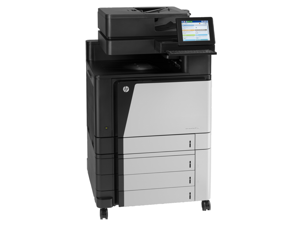 HP Color LaserJet Enterprise Flow MFP M880z Printer, Up to 45ppm Print Speed, 4×500 Sheet Input Tray, ADF, USB, Ethernet, Black